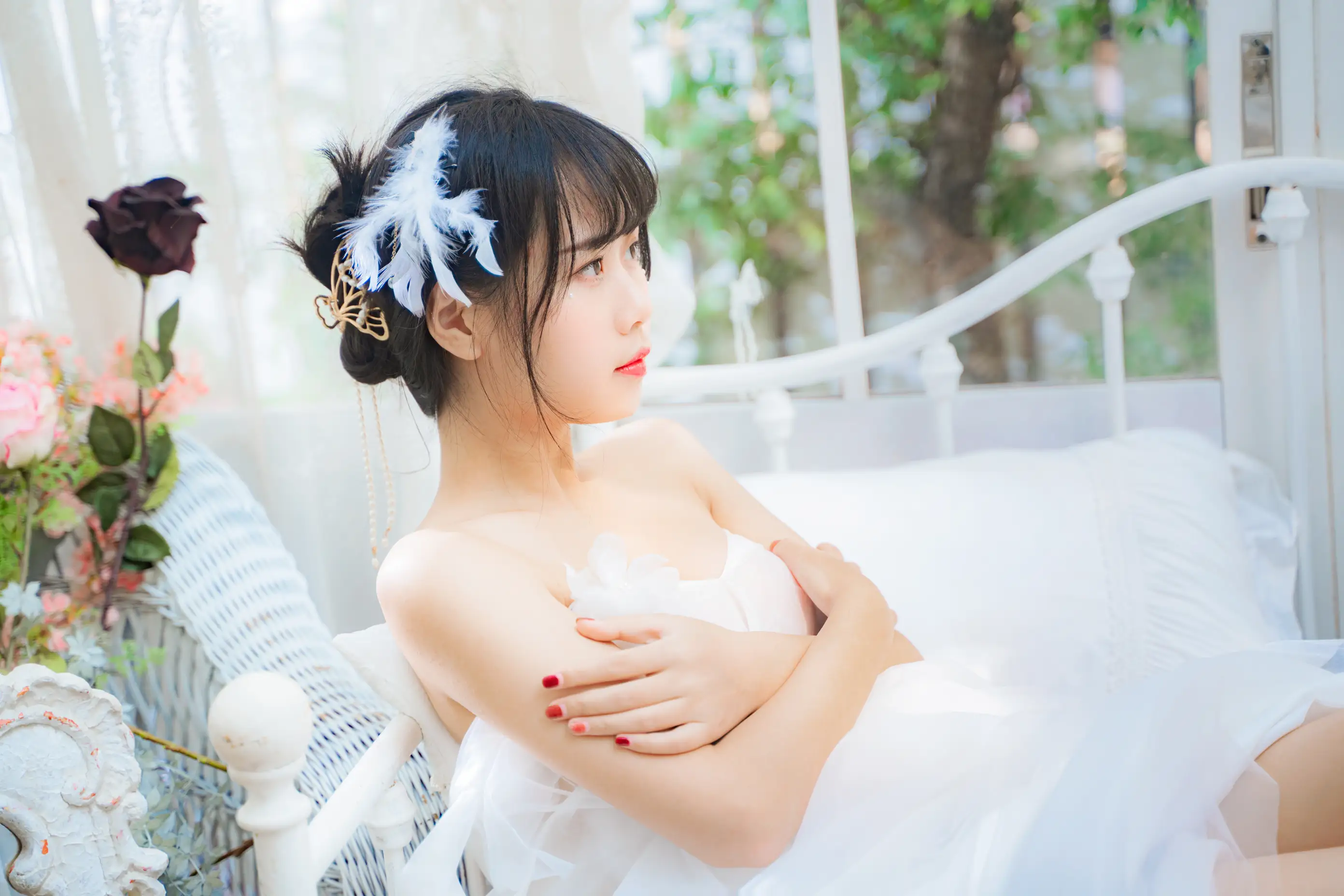 [YITUYU] 2022.05.28 Vol.1008 – Pure White Flower Marriage bud o0#[33P]-15